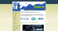 Desktop Screenshot of binox.cz