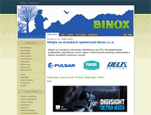 Tablet Screenshot of binox.cz